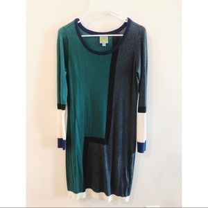 Color Block Sweater Dress